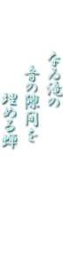 なゐ滝の音の隙間を埋める蝉